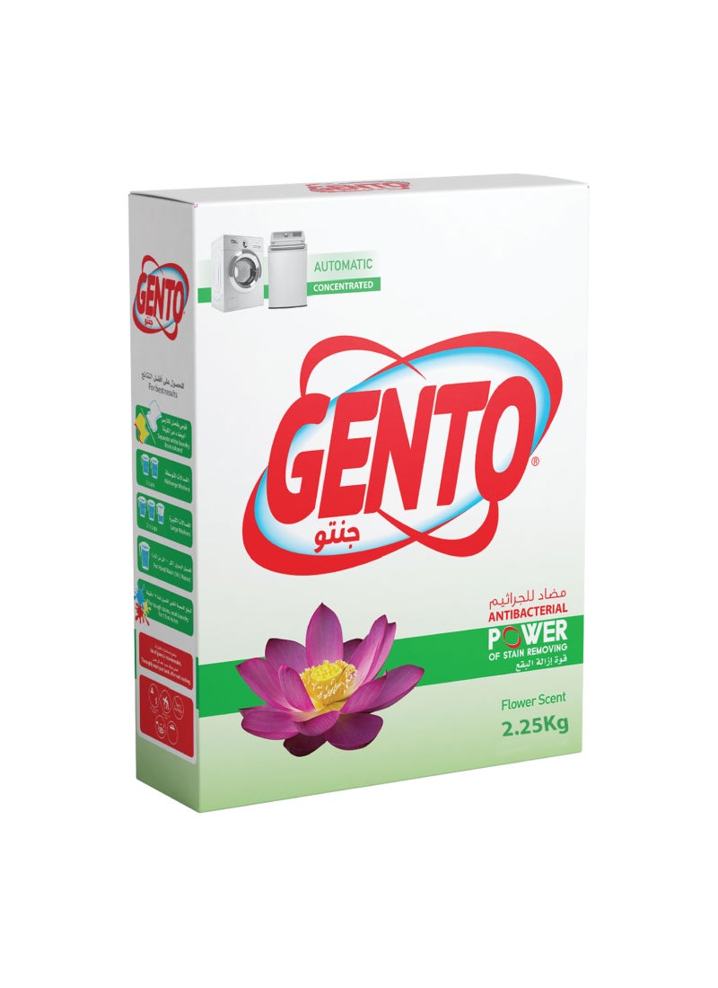 GENTO Powder Detergent Flower Low Foam 2.25kg