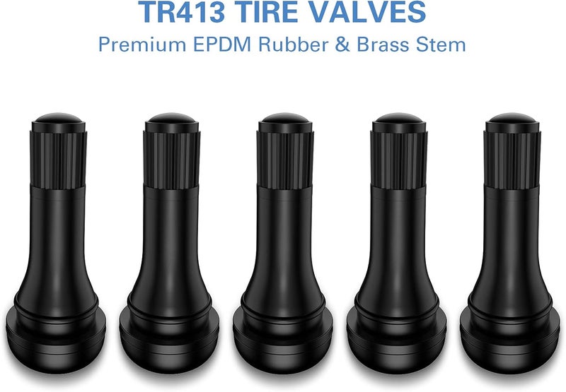 CKAuto TR413 Rubber Snap-in Tire Valve Stem (5pcs/Bag) - Image 3