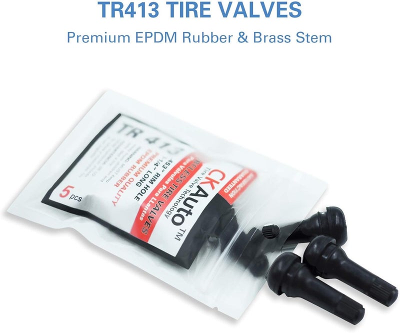CKAuto TR413 Rubber Snap-in Tire Valve Stem (5pcs/Bag) - Image 4