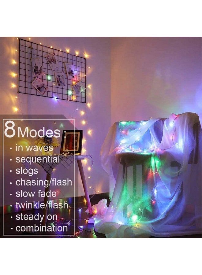 MIRADH 300 LED Curtain Lights 9.8Ftx9.8Ft, 8 Lighting Modes Multicolor Window Curtain String Lights with Remote USB Powered,Multicolor(Plastic) - Image 2