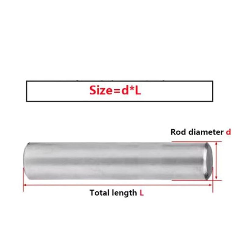 Dowel Pins，Shelf Support pins， 2mmx26mm (100-Pack), 304 Stainless Steel Metric Precision Dowels, for Machinery, Jigs, Fixtures, Repairs & DIY Projects(2mmx5mm) - Image 2
