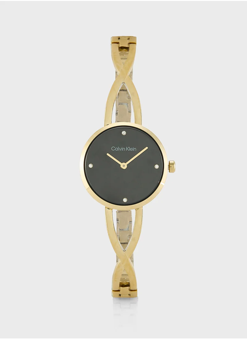 CALVIN KLEIN Sculpted Embrace Steel Strap Watch