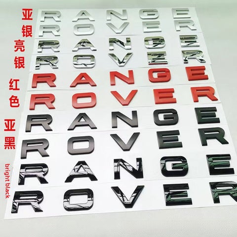 Range Rover Discovery Hood Emblem Lettering Sticker LS-RR [Gold]]