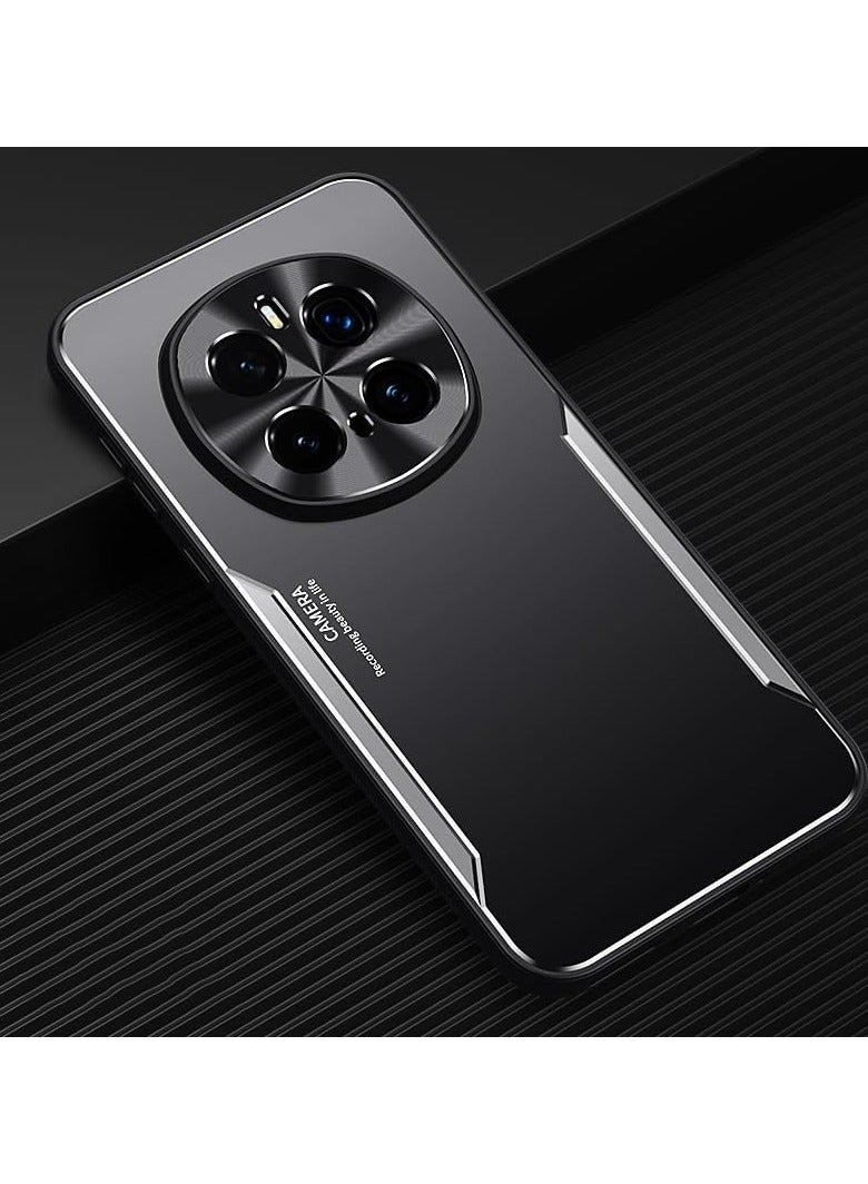 عام حافظة متوافقة مع حافظة هونور ماجيك 7 برو إطار من البولي يوريثان غطاء خلفي بلوري عدسة كاميرا معدنية حماية مضادة لبصمات الأصابع مقاومة للصدمات لهاتف هونور ماجيك 7 برو - Image 1