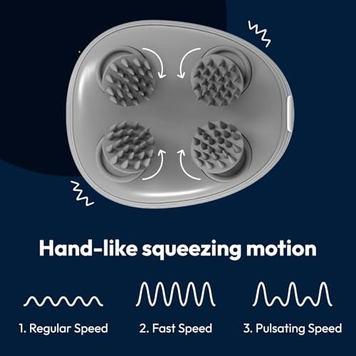 MILDCARES S1 Pro Electric Scalp Massager with 96 Soft Silicone Nodes | Waterproof Rechargeable Head & Hair Massager | Deep Kneading, Stress Relief & Hair Growth Support | Smart Scalp Massager (White, 1-Year Warranty) - Image 4