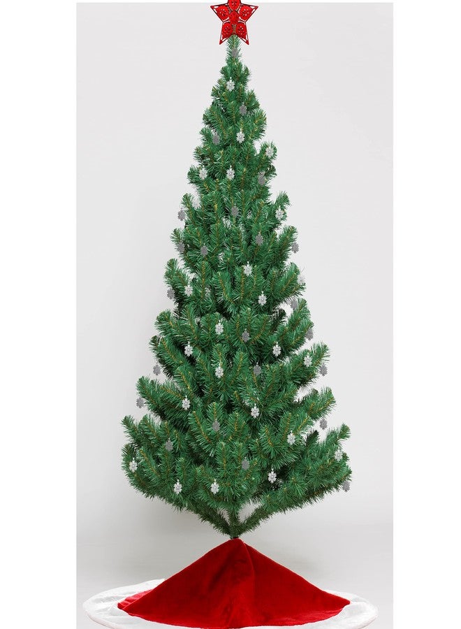 BANBERRY DESIGNS Christmas Snowflake Ornaments - Pack of 48-24 Silver and 24 Glittered White - 1 1/4" Dia - Image 4