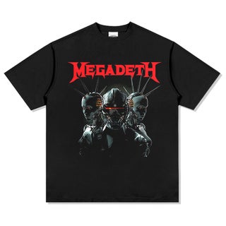 Megadeth rock heavy metal band retro high street print European and American VINTAGE short sleeve loose heavy T-shirt Black - pzsku/Z6C2621B2A86E4E76BC51Z/45/1750435475/8f6b933e-932d-4ba9-9964-ecf732ff475e