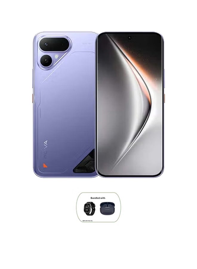 TECNO POVA Curve 2 5G 12GB 256GB Mystic Purple Bundle with TECNO TWS Earphone Bud 4 Air and TECNO Watch 3 Active - Middle East Version - Image 1