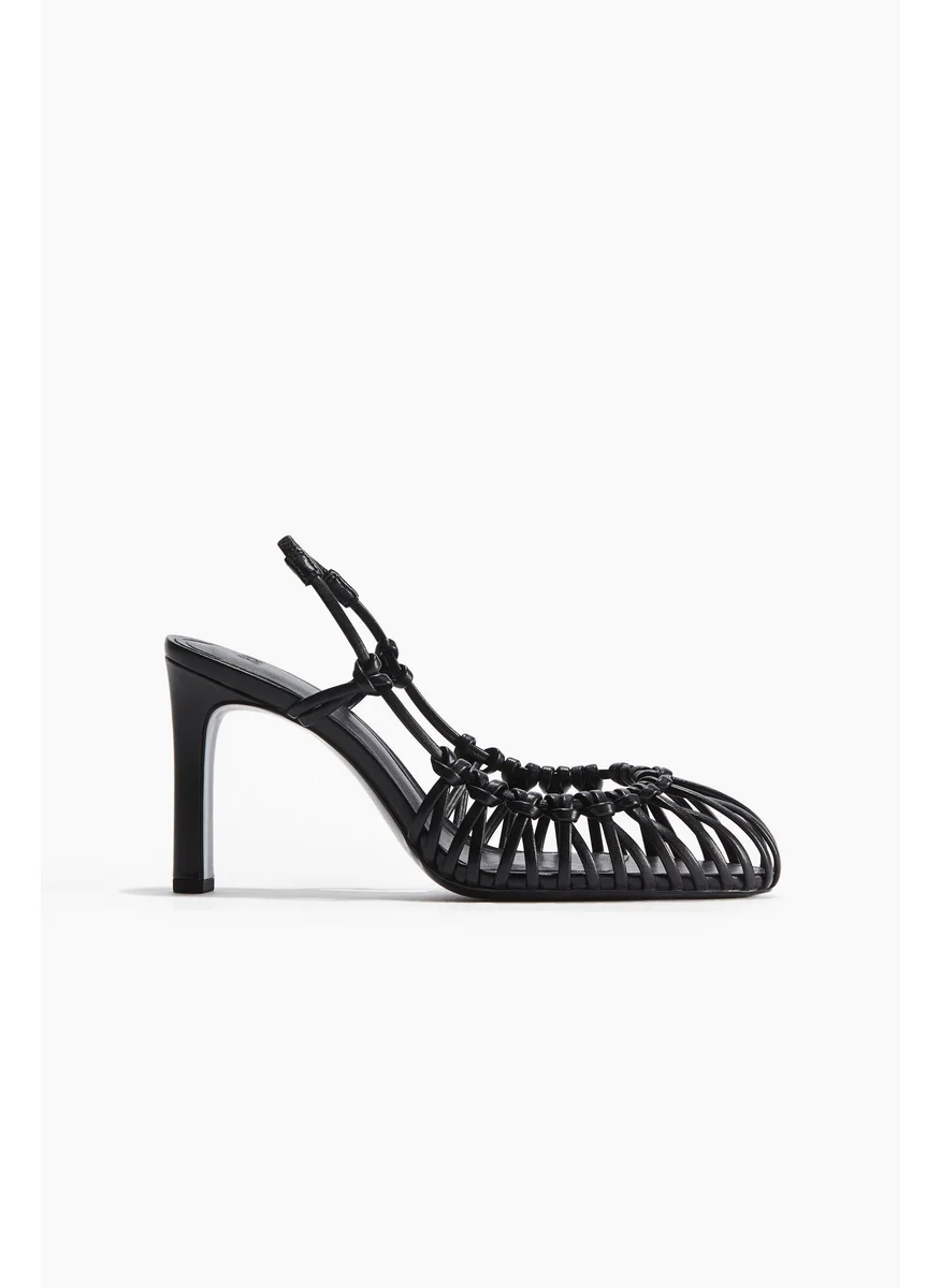 اتش اند ام Knotted Heeled Slingbacks
