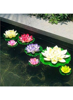BLUE CORAL LED Floating Lotus Flower Solar Power LED Lotus Light RGB Color Change Lamp Outdoor Lighting Garden Yard Waterproof Pond Pool Decor Night Light Wedding Decor Red  - Image 5