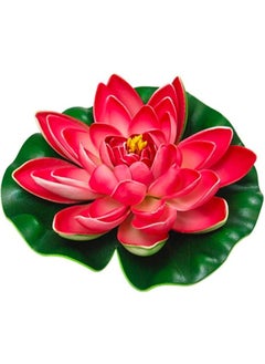 BLUE CORAL LED Floating Lotus Flower Solar Power LED Lotus Light RGB Color Change Lamp Outdoor Lighting Garden Yard Waterproof Pond Pool Decor Night Light Wedding Decor Red  - Image 1