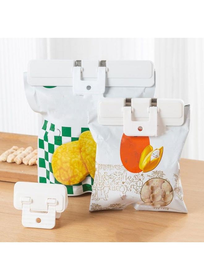 Thoraya 6PCS Chip Clip Food Bag Clip with Magnet Wide Open Multifunctional Plastic Kitchen Clip for Snacks Fridge  - Image 5