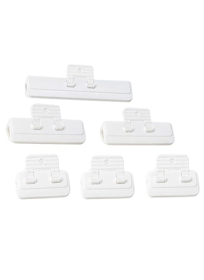Thoraya 6PCS Chip Clip Food Bag Clip with Magnet Wide Open Multifunctional Plastic Kitchen Clip for Snacks Fridge  - Image 3