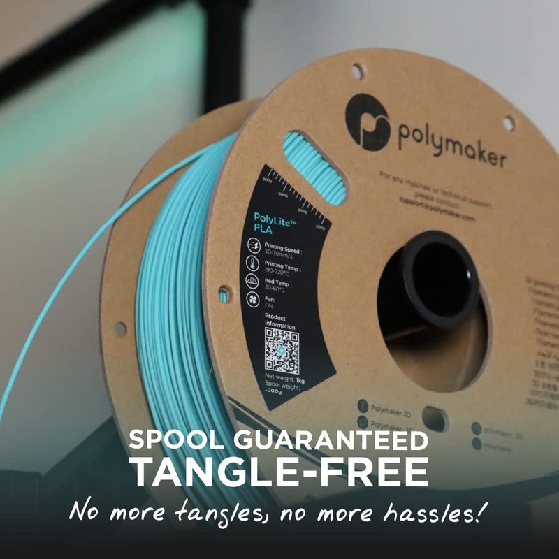 polymaker خيوط PLA، أصفر خيوط طباعة ثلاثية الأبعاد PLA 1.75 مم 1 كجم - خيوط طابعة PolyLite 3D PLA، دقة أبعاد +/- 0.03 مم، متوافقة مع معظم الطابعات ثلاثية الأبعاد، أصفر - Image 2