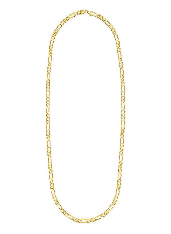 NIBEMINENT Fine Yellow Gold Link Chain 24-Inch SJ-212203  - Image 1