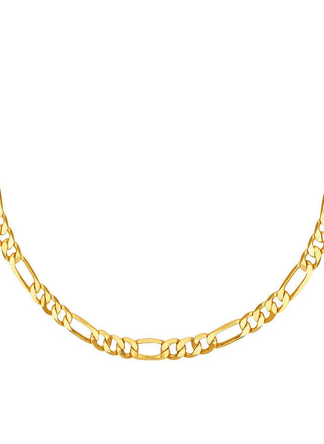 NIBEMINENT Fine Yellow Gold Link Chain 24-Inch SJ-212203  - Image 2