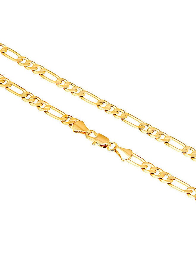 NIBEMINENT Fine Yellow Gold Link Chain 24-Inch SJ-212203  - Image 3