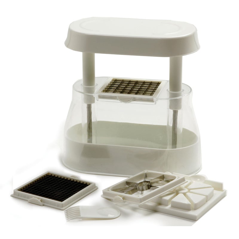 Norpro 846 Multi Chopper with 3 Interchangeable Blades, One Size, White - Image 1