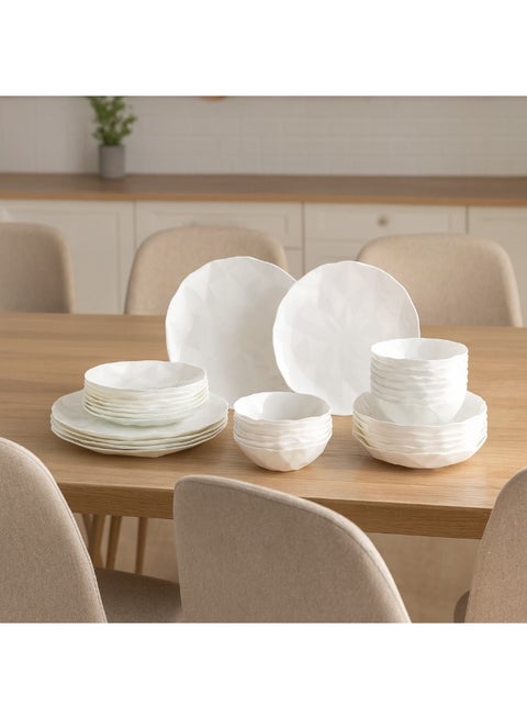 Arcopal White Dinner Set, 24 Pieces, Serves 6 People