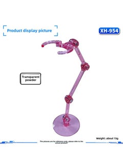 HG/RG/BB/SDrobot Soul Bracket Clip Waist Suitable For Gundam Model Hand Doll SHF Saint-Color:Xh-954 Bracket: Transparent Powder