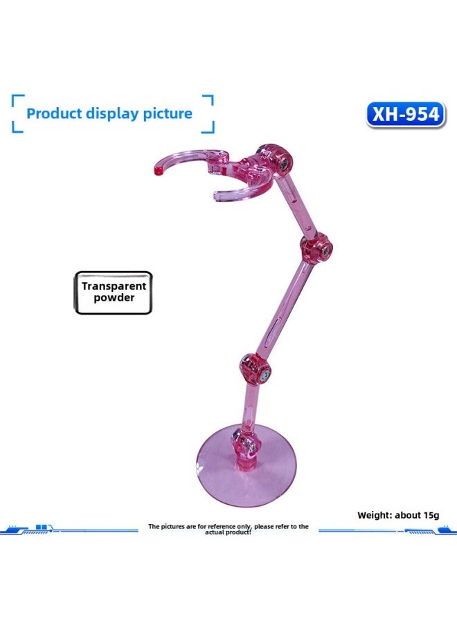 null - HG/RG/BB/SDrobot Soul Bracket Clip Waist Suitable For Gundam Model Hand Doll SHF Saint-Color:Xh-954 Bracket: Transparent Powder - Image 1