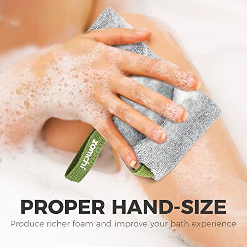 ZOMCHI 2 Pieces of Soap Bags with Gentle Roughness, Soap Savers for Bar Soap, Body Scrubbers for Use in Shower, Soap Exfoliating Bag - Image 3