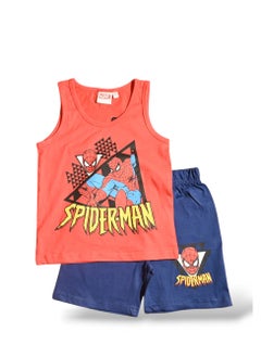 SPIDERMAN SPIDERMAN - ‬‪BOYS SLEEVELESS SHORT SET‬  - Image 1