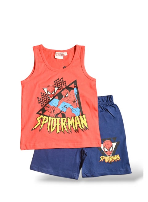 SPIDERMAN - ‬‪BOYS SLEEVELESS SHORT SET‬