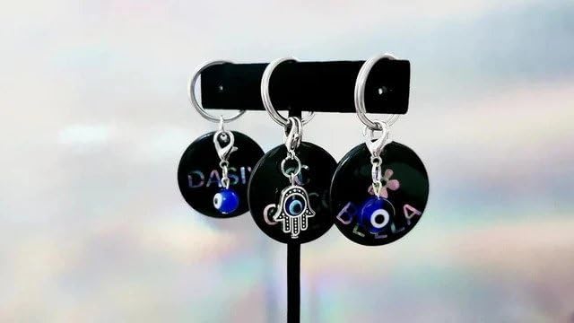 Stewit® Evil Eye Charm - Bag, Purse, Key, Buggy, Stroller, Protection, Nazar Boncuk, Dog Tag, Gold Pendant, Zipper Pull (Pack Of 1) - Image 3