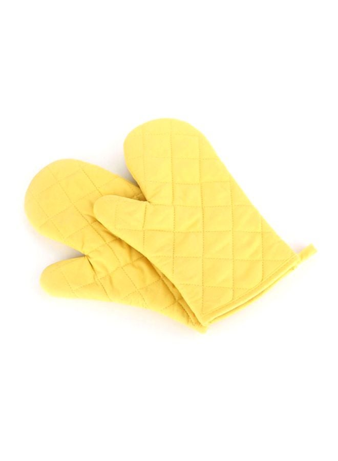 Anti Steam Oven Glove Yellow 18x28cm - Image 2