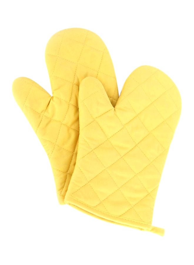 Anti Steam Oven Glove Yellow 18x28cm - Image 1