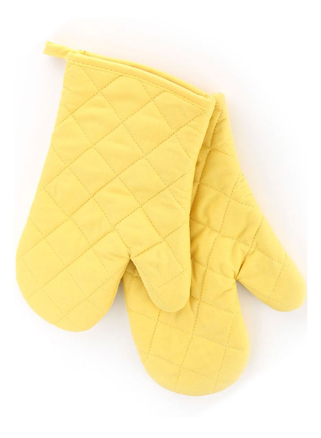 Anti Steam Oven Glove Yellow 18x28cm - Image 3