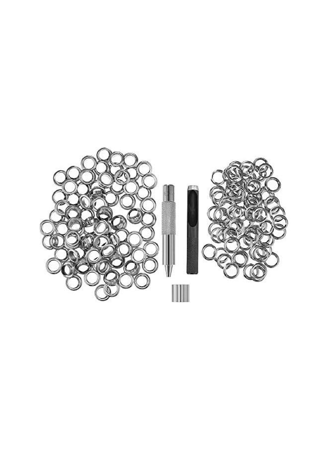 PROMASS - promass Grommet Tool Kit, Grommet Setting Tool and 100 Sets Grommets Eyelets - Image 1