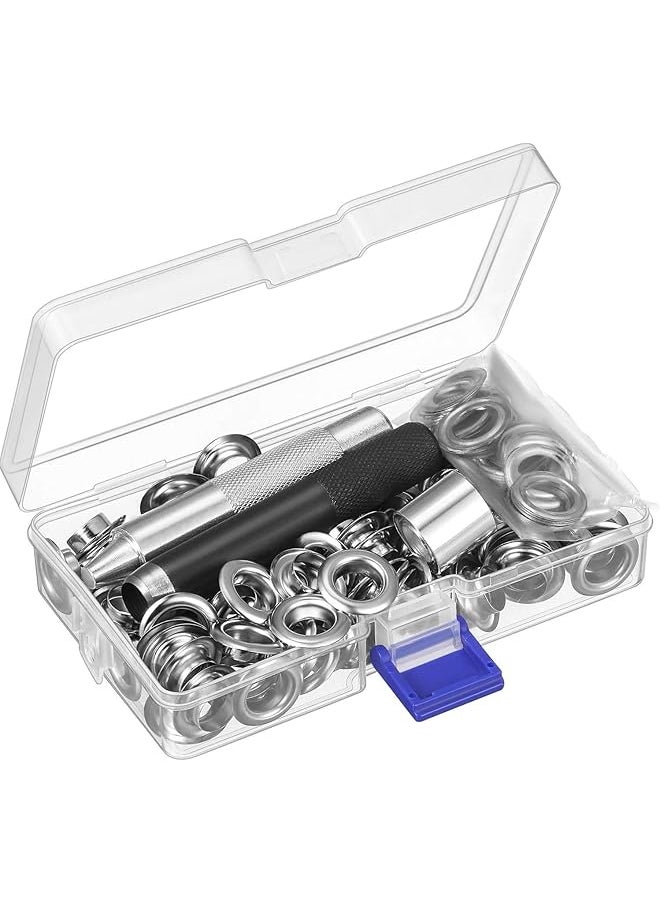 PROMASS - promass Grommet Tool Kit, Grommet Setting Tool and 100 Sets Grommets Eyelets - Image 1