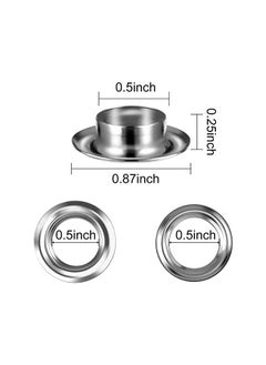 PROMASS promass Grommet Tool Kit, Grommet Setting Tool and 100 Sets Grommets Eyelets  - Image 5