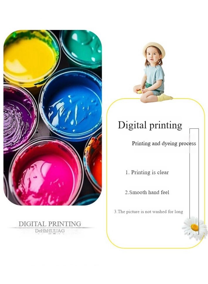 آنا قماش ديكور طاولة مستطيل مقاوم للماء والزيوت مطبوع - Image 4