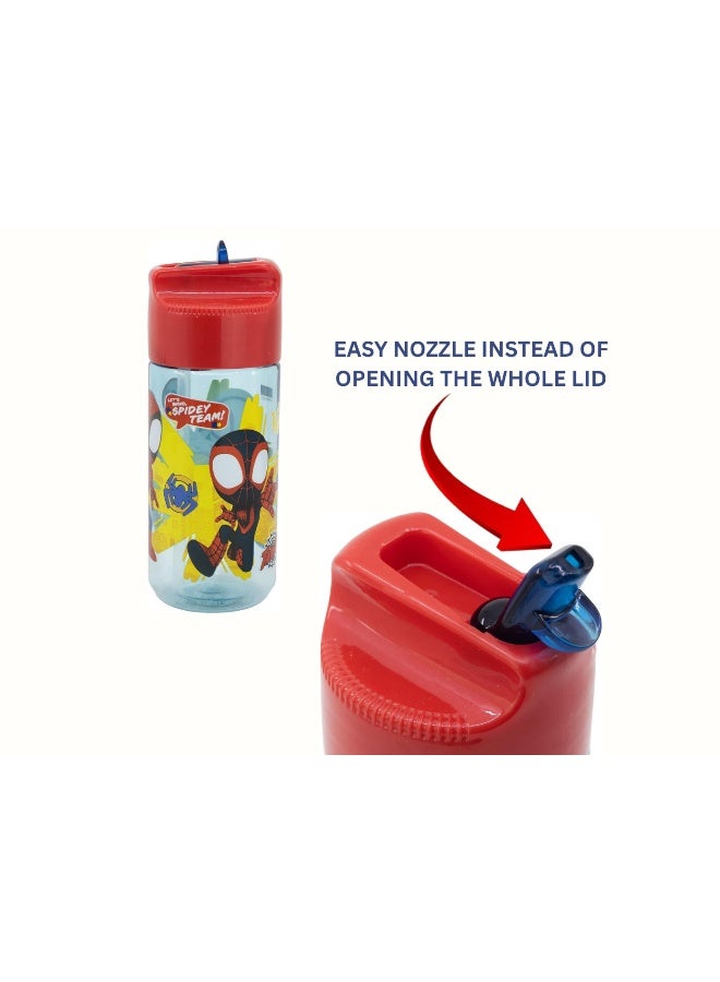Stor Marvel Spider-Man Ecozen Hydro Water Bottle for Kids – 430ml BPA-Free Reusable Leak-Proof Drinking Bottle with Flip-Top Lid, Lightweight Durable School Sports Travel Water Bottle for Boys & Girls - Image 4