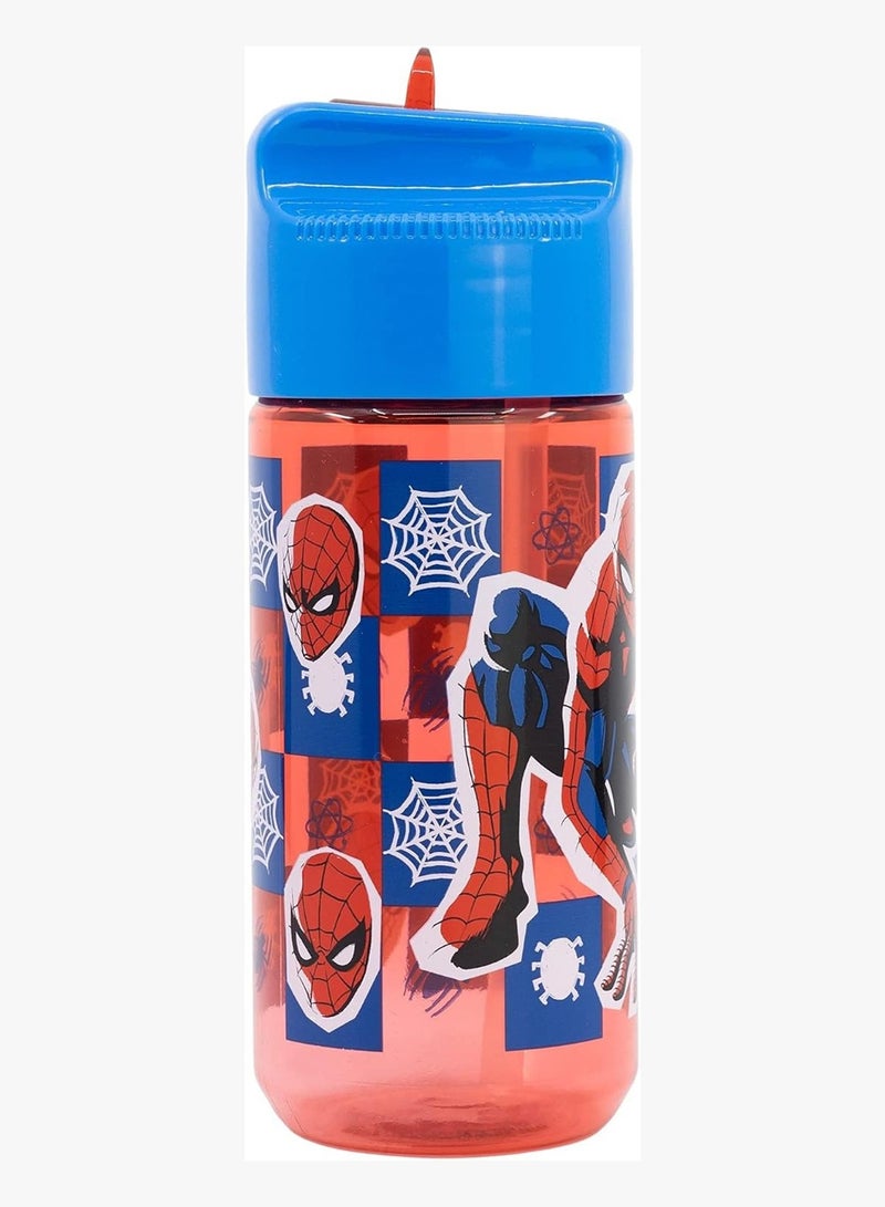Stor Marvel Spider-Man Ecozen Hydro Water Bottle for Kids – 430ml BPA-Free Reusable Leak-Proof Drinking Bottle with Flip-Top Lid, Lightweight Durable School Sports Travel Water Bottle for Boys & Girls - Image 2