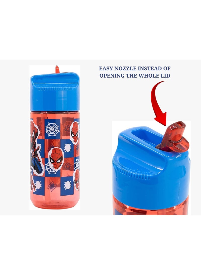 Stor Marvel Spider-Man Ecozen Hydro Water Bottle for Kids – 430ml BPA-Free Reusable Leak-Proof Drinking Bottle with Flip-Top Lid, Lightweight Durable School Sports Travel Water Bottle for Boys & Girls - Image 4