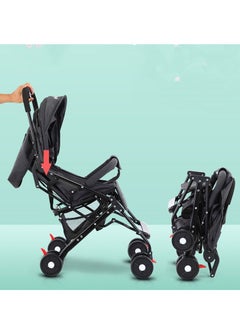 Generic Baby Pram Stroller With Sunshade Canopy Light Weight Easy Fold And Smooth Wheels Portable Baby Stroller  - Image 2