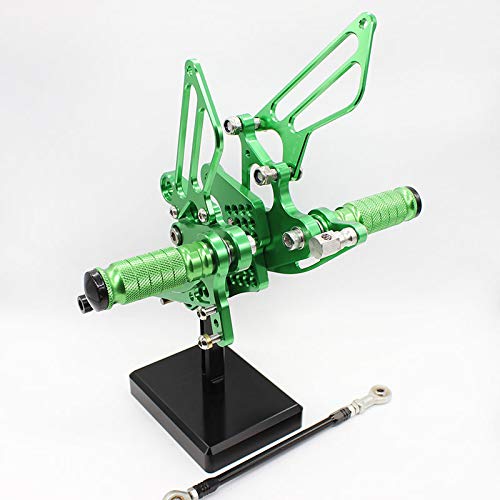 Krace Motorcycle Rearsets Foot Pegs Rear Set Footrests Brake Shift Pedals Fully Adjustable Foot Boards Fit For Kawasaki Ninja ZX6R ZX636 2009 2010 2011 2012 2013 2014 2015 2016 2017 2018 2019 - Image 5