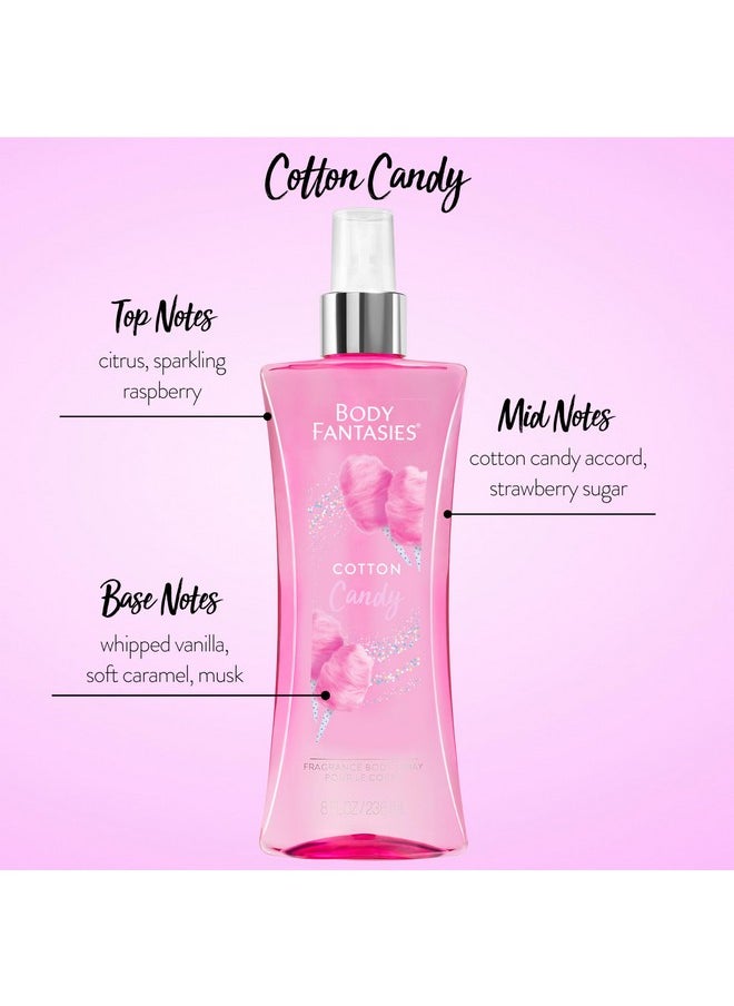 BODY FANTASIES - Signature Fragrance Body Spray Cotton Candy 8 Fluid Ounce - Image 1