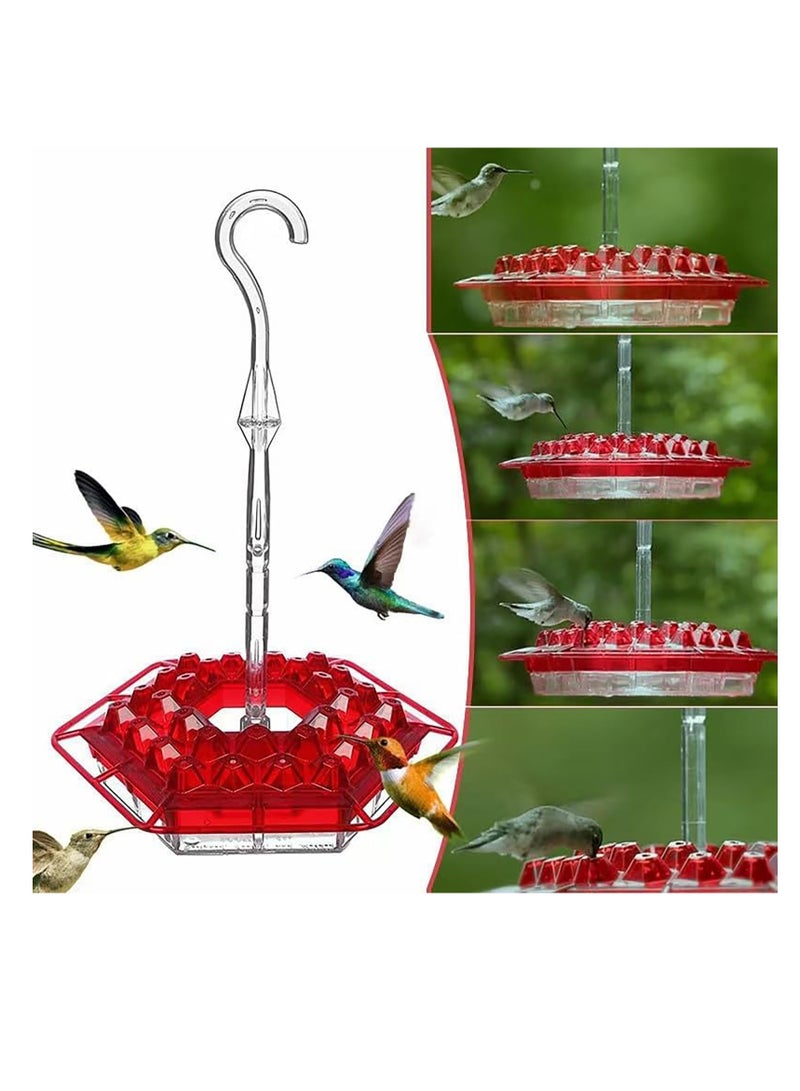 SOLARAE Sherem Hummingbird Feeder for Outdoors Hanging, Ant and Bee Proof, Easy to Clean and Refill, Garden Decor - Image 3