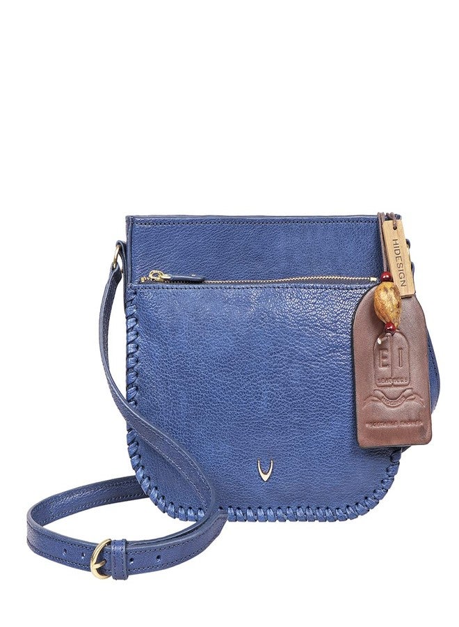 Hidesign Leather Sling Bag- Sapphire - Image 1