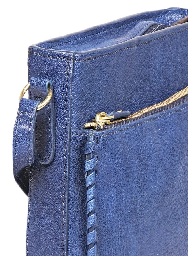 Hidesign Leather Sling Bag- Sapphire - Image 4