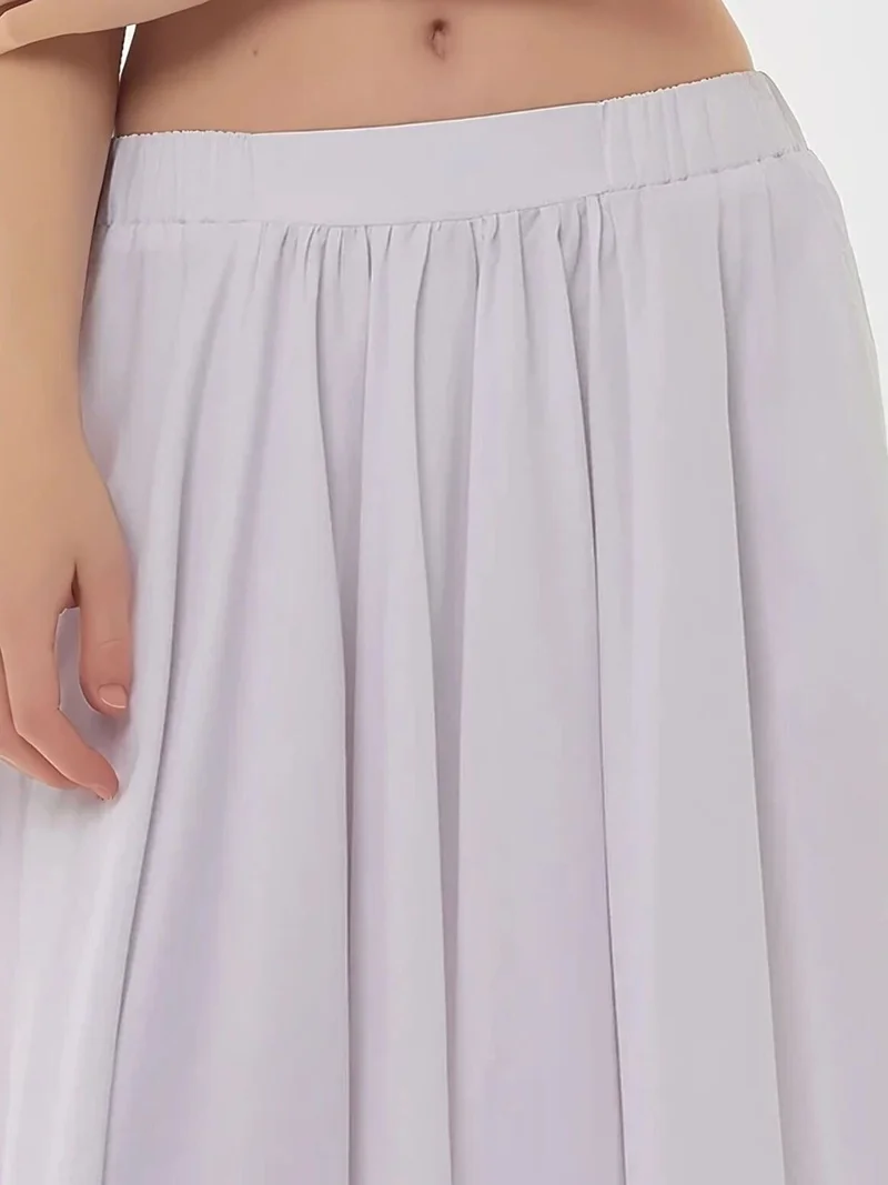 Hiccup White Maxi A-Form Fit Skirt for Women | Best Price UAE