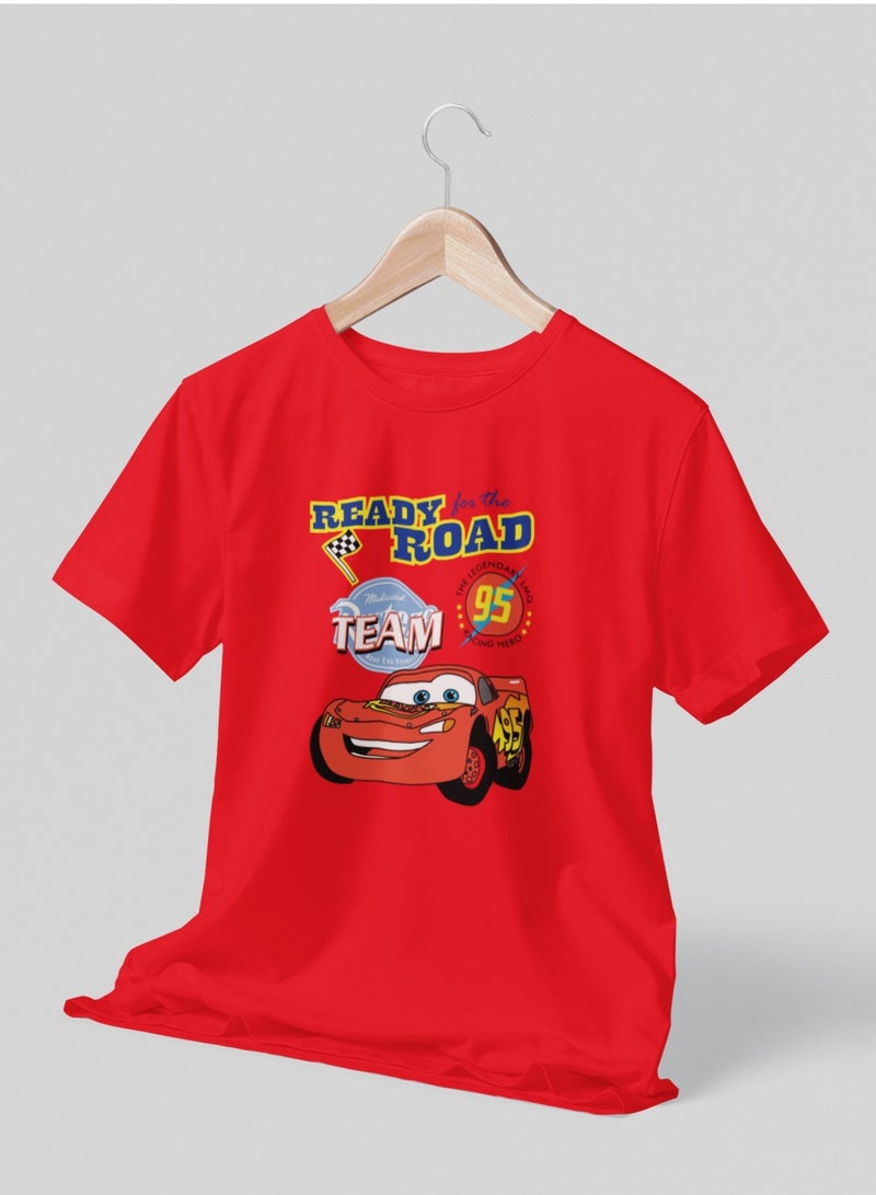 ZOOM Kids Lightning MacQueen Racing Car Graphic T-Shirt