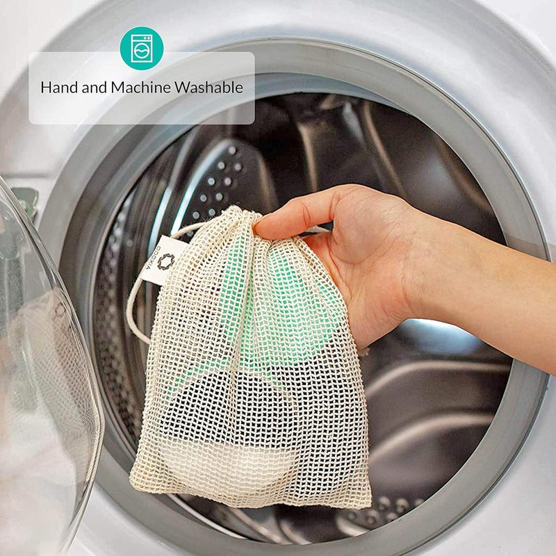 ODOXIA 30-Pack Reusable Makeup Remover Pads | Eco Friendly & Zero Waste Cotton Rounds | Beauty Products | Natural & Organic Face Pads with Laundry Bag | Soft for All Skin Types | Bamboo Wipes for Cleansing - Image 5