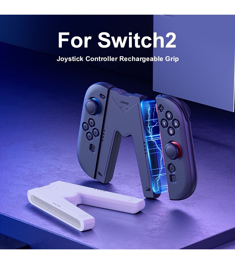 Controller Stand Holder Arm Case For Switch 2 Orange With 6 Free Joystick Caps - Image 2