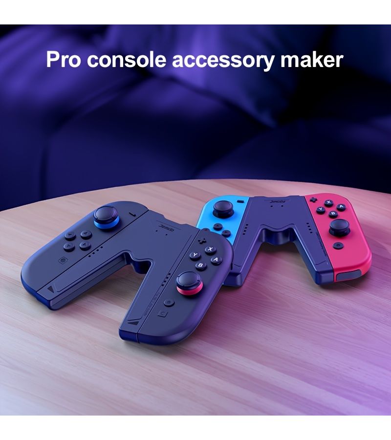 Controller Stand Holder Arm Case For Switch 2 Orange With 6 Free Joystick Caps - Image 4